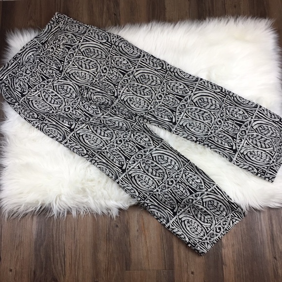 Ann Taylor LOFT Petite Pattern Slacks 0P - Picture 4 of 4
